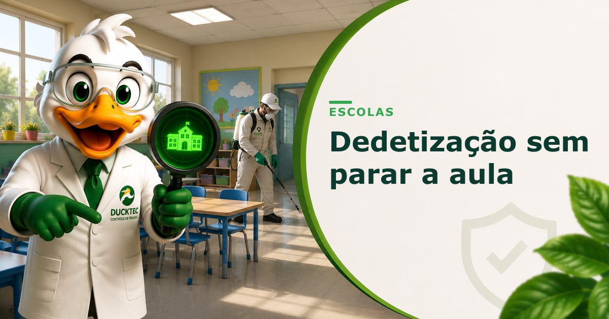 Dedetização sem parar a aula — Dr. Duck