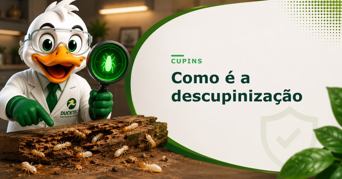 descupinizacao como e o tratamento — Dr. Duck