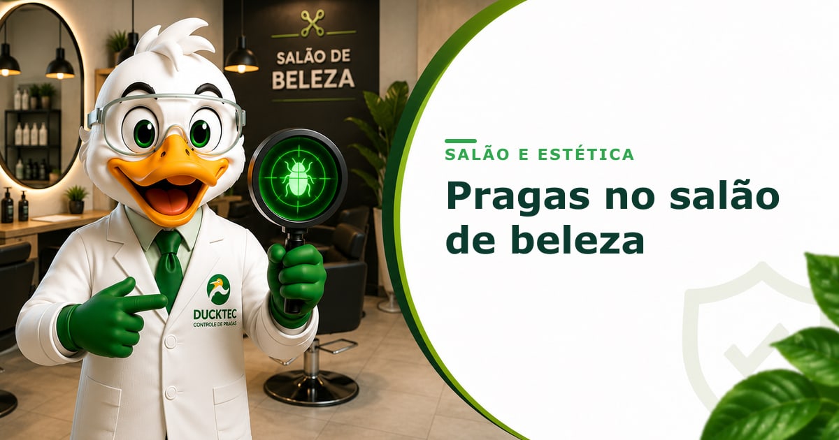 pragas em salão de beleza e estética — Dr. Duck