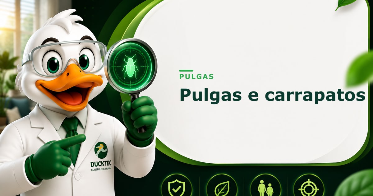Pulgas e carrapatos — Dr. Duck